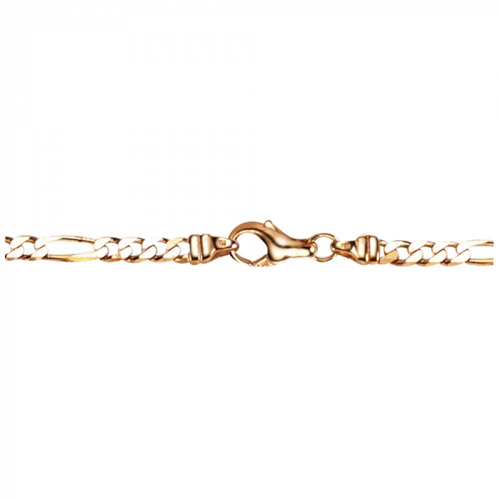 Goldkette Figarokette Breite 3,4mm - 750-18 Karat Gold