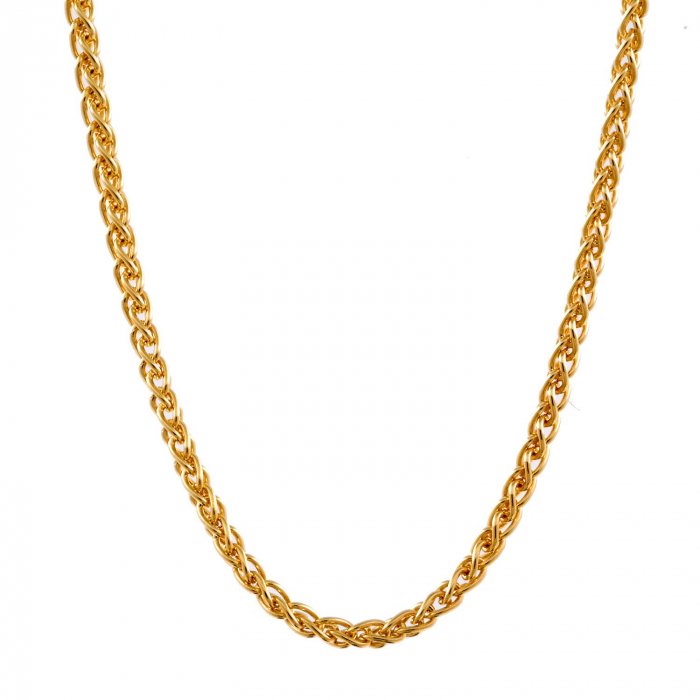 1,1 mm 585 - 14 Karat Gold Halskette Zopfkette massiv Gold hochwertige Goldkette  - Länge nach Wahl