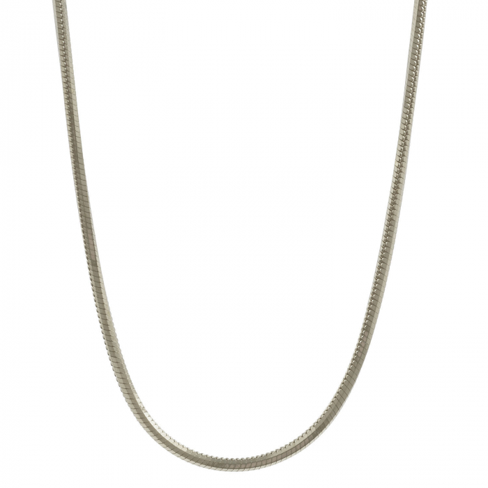 0,8 mm 42 cm 333 - 8 Karat Weißgold Schlangenkette diamantiert massiv Gold hochwertige Goldkette  2,2 g