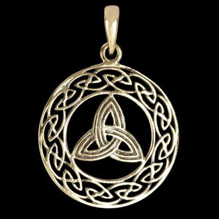 Bronzeanhänger Keltischer Knoten Schmuck - Keltische Knoten , Durchmesser 27mm