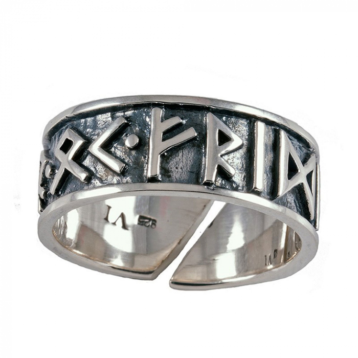 Runenring maxi 925er Silber Sterlingsilber verstellbar Größe “maxi” ca. 65-75