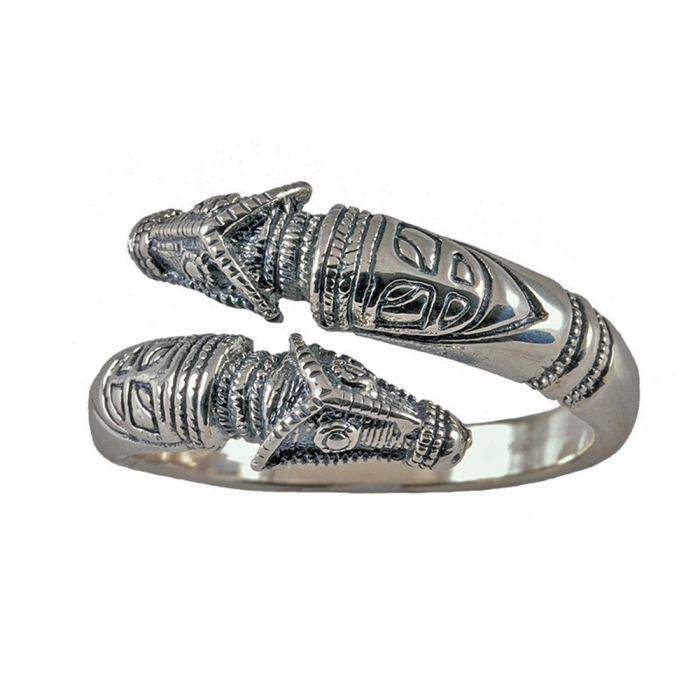 Drachenring, verstellbar klein 925er Silber Größe 52-60