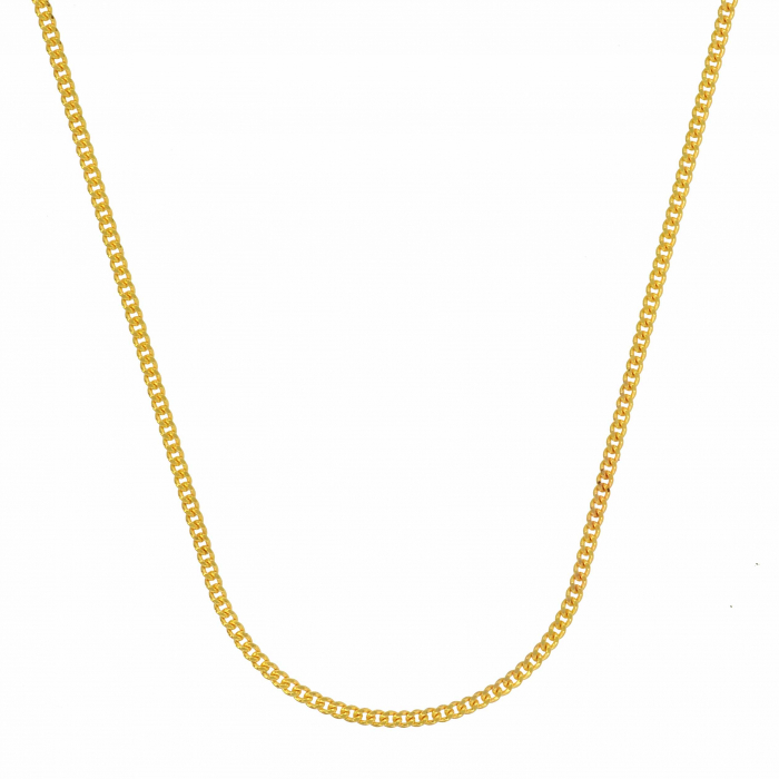 Goldkette Panzerkette Länge 70cm - Breite 1,1mm - 750-18 Karat Gold