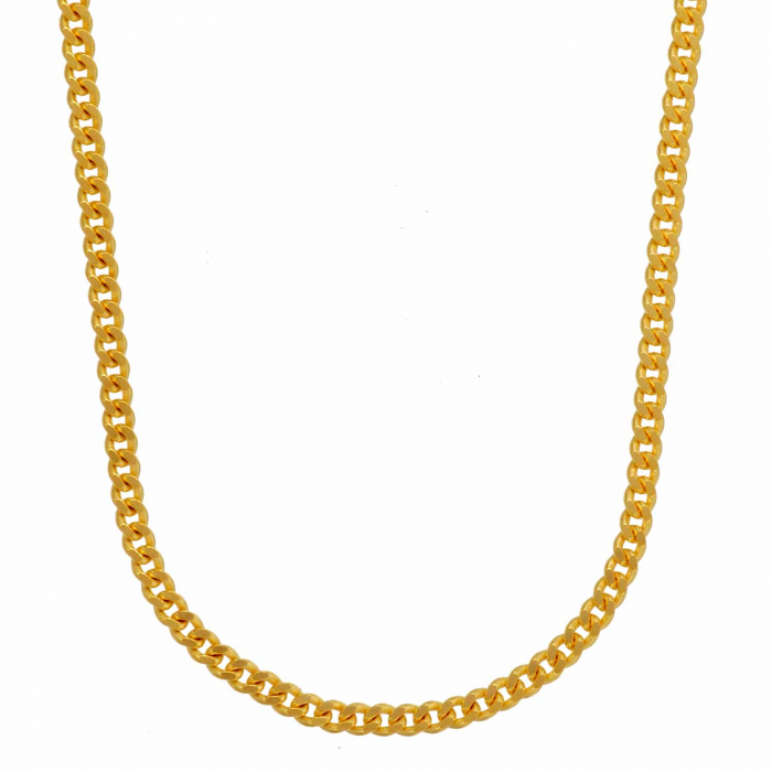 Goldkette Panzerkette Länge 45cm - Breite 1,6mm - 585-14 Karat Gold