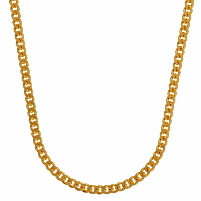Goldkette Panzerkette Länge 55cm - Breite 1,7mm - 585-14 Karat Gold