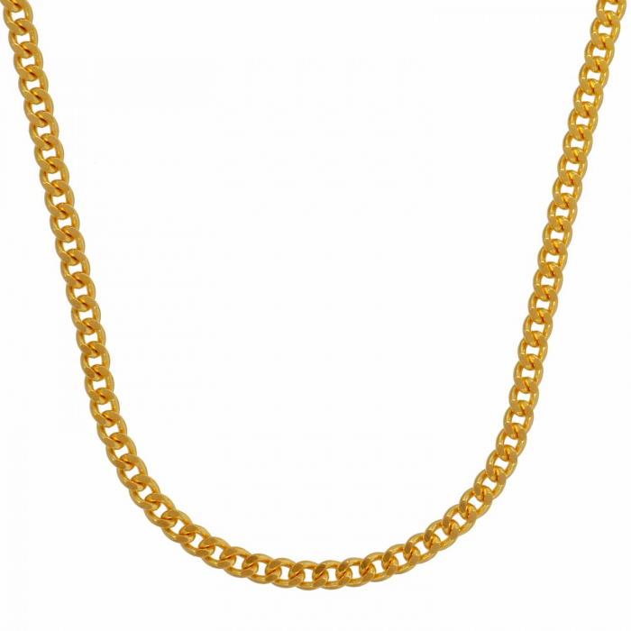 Goldkette Panzerkette Länge 55cm - Breite 1,7mm - 750-18 Karat Gold