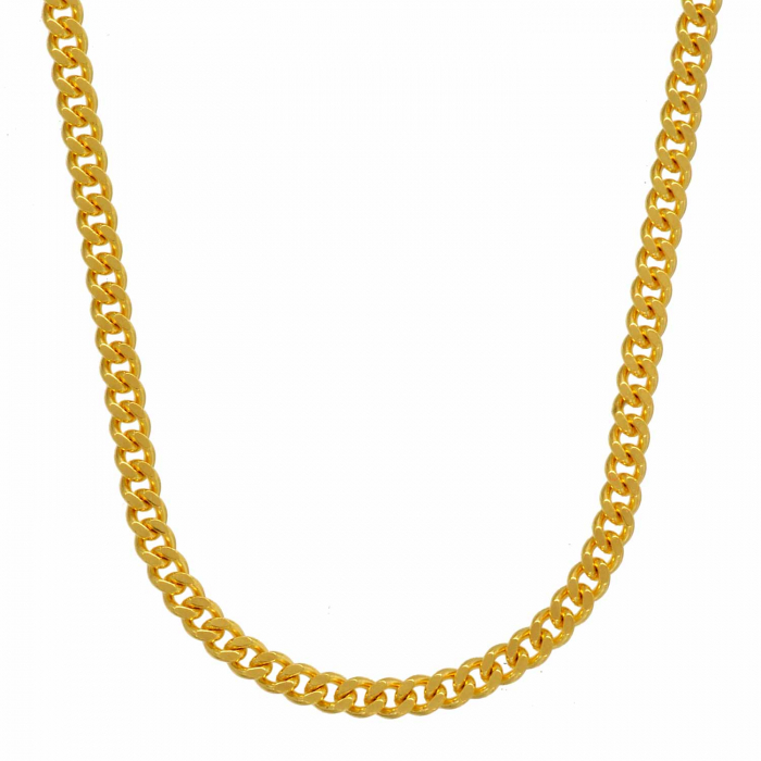 Goldkette Panzerkette Länge 50cm - Breite 2,1mm - 585-14 Karat Gold