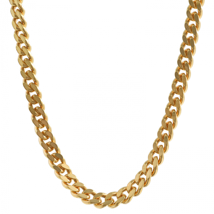 2,4 mm 50 cm 750 - 18 Karat Gold Halskette Panzerkette massiv Gold hochwertige Goldkette  11,3 g