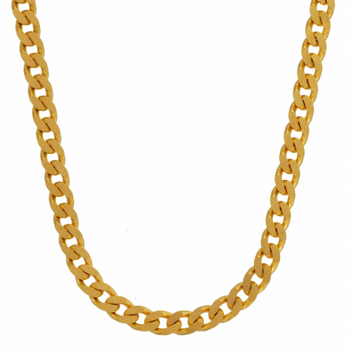Goldkette Panzerkette Länge 45cm - Breite 3,0mm - 750-18 Karat Gold