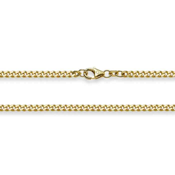 Goldkette Panzerkette Länge 21cm - Breite 3,0mm - 750-18 Karat Gold