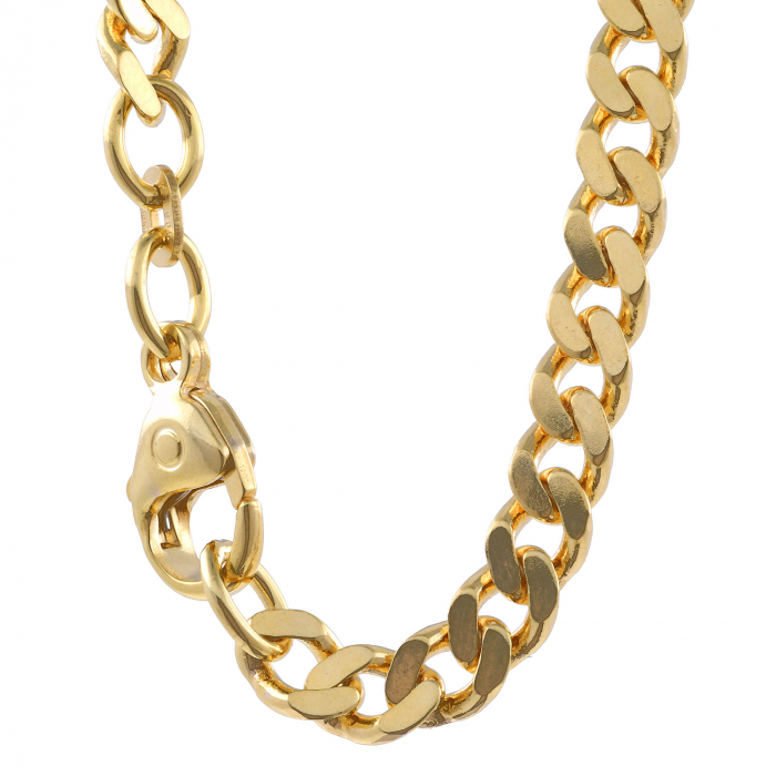 4,7 mm 21 cm 585 - 14 Karat Gold Armkette Panzerkette massiv Gold hochwertige Goldkette 12 g