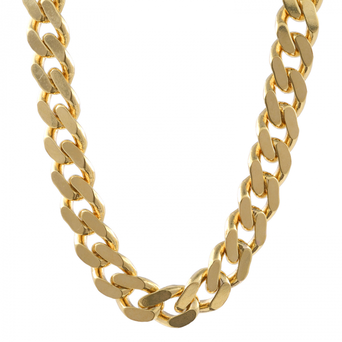 Goldkette Panzerkette Länge 50cm - Breite 4,7mm - 585-14 Karat Gold