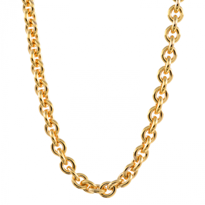 3,2 mm 70 cm 750 - 18 Karat Gold Halskette Ankerkette rund massiv Gold hochwertige Goldkette  24,6 g