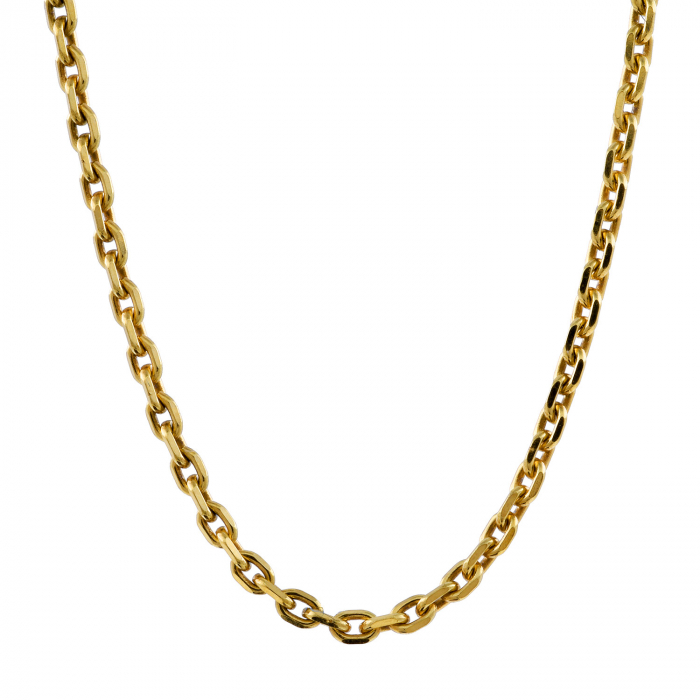 Ankerkette diamantiert Länge 50cm - Breite 1,2mm - 750-18 Karat Gold