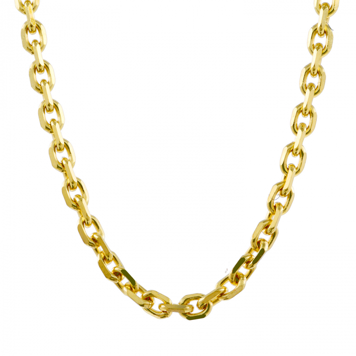 Ankerkette diamantiert Länge 45cm - Breite 1,3mm - 333-8 Karat Gold