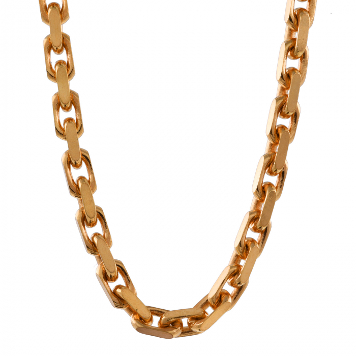 Ankerkette diamantiert Länge 50cm - Breite 2,0mm - 750-18 Karat Gold