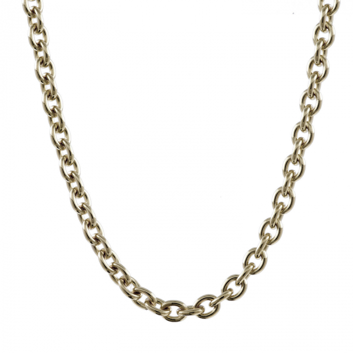 1,5 mm 45 cm 333 - 8 Karat Weißgold Ankerkette rund massiv Gold hochwertige Goldkette  2,8 g