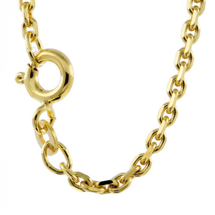 Ankerkette diamantiert Länge 50cm - Breite 1,9mm - 333-8 Karat Gold