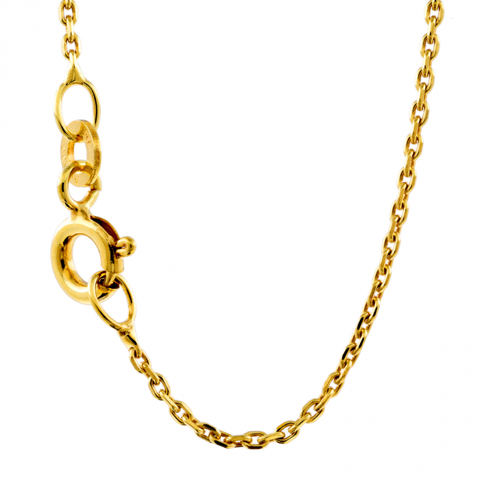 Ankerkette diamantiert Länge 38cm - Breite 1,2mm - 333-8 Karat Gold