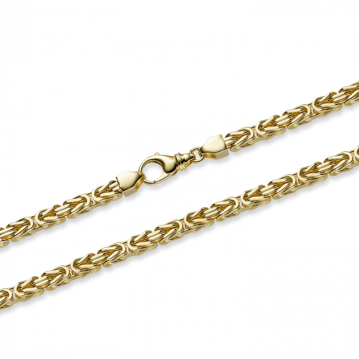 Goldkette Königskette Länge 50cm - Breite 6,0mm - 750-18 Karat Gold