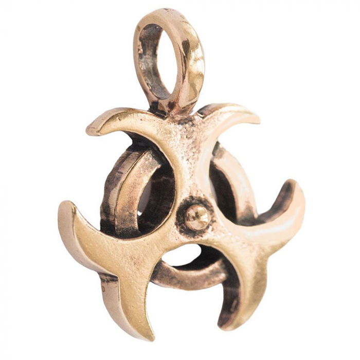 Amulett Celtic Dreiheit Bronze Schmuck