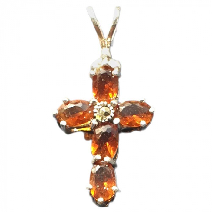 Kreuz  Schmuck Anhänger 925er Silber - Kreuze - 30x16mm