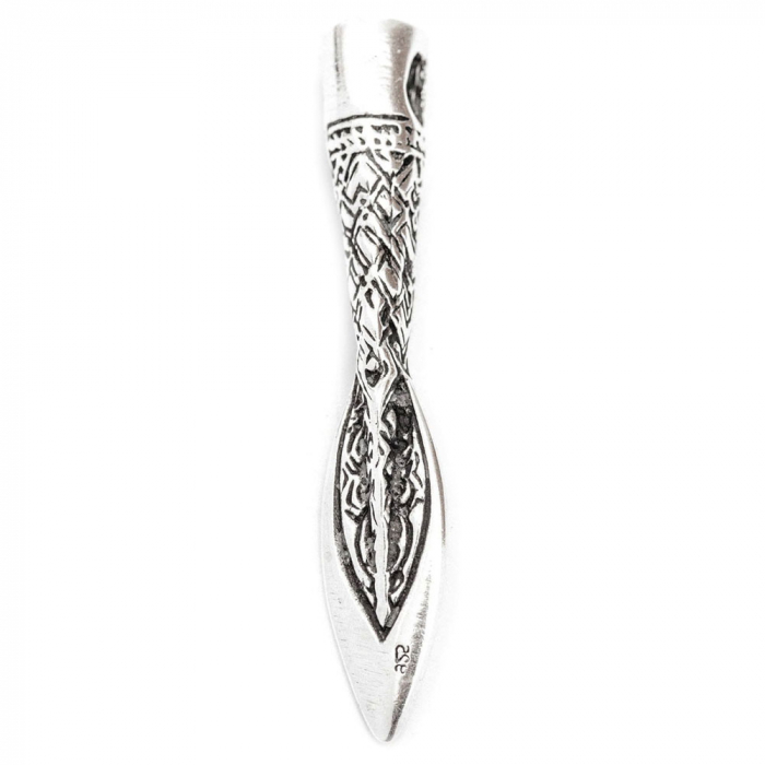Lanze Schmuck Anhänger 925er Silber 41x7mm