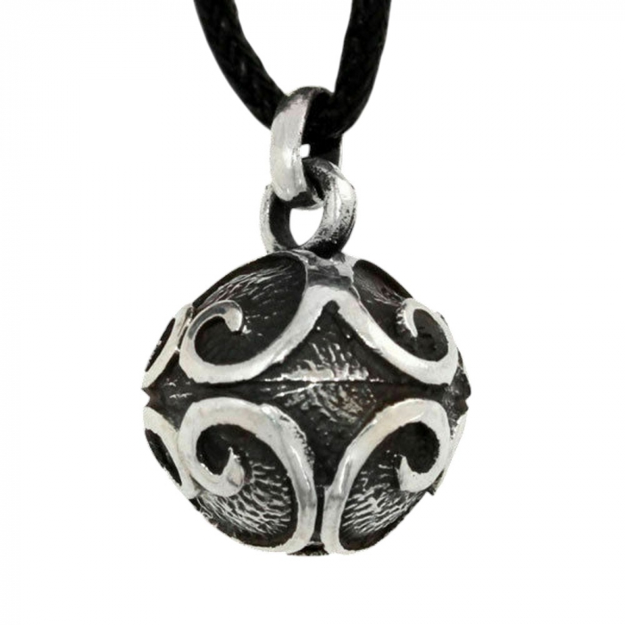 Anhänger Silberkugel Màili 925er Silber Schmuck 22x15mm