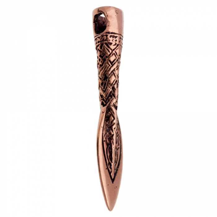 Lanze Schmuck Anhänger Bronze 41x7mm