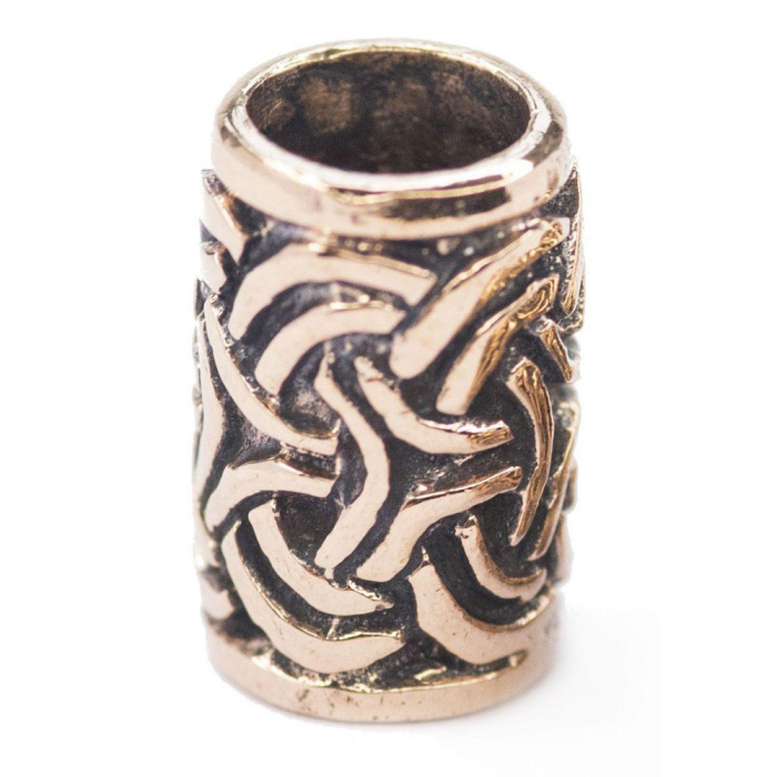 Bartperle und Lockenperle Bartschmuck Perle Bronze Schmuck