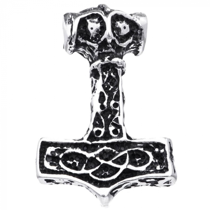 Thors Hammer Schmuck Anhänger 925er Silber - Thorhammer - 22x32mm