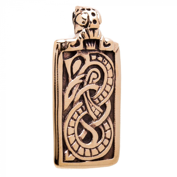 Lokis Midgardschlange Drache Bronzeanhänger Schmuckanhänger Wikinger Viking