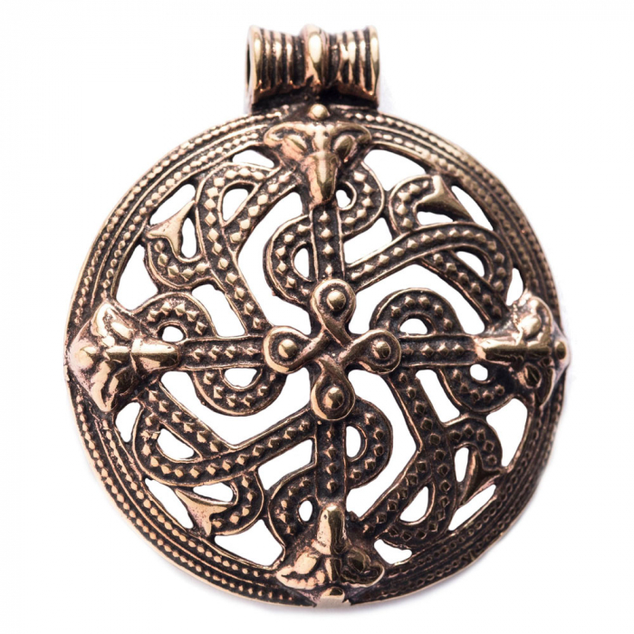 Anhänger Viking Cross Bronze Schmuck 49x43mm