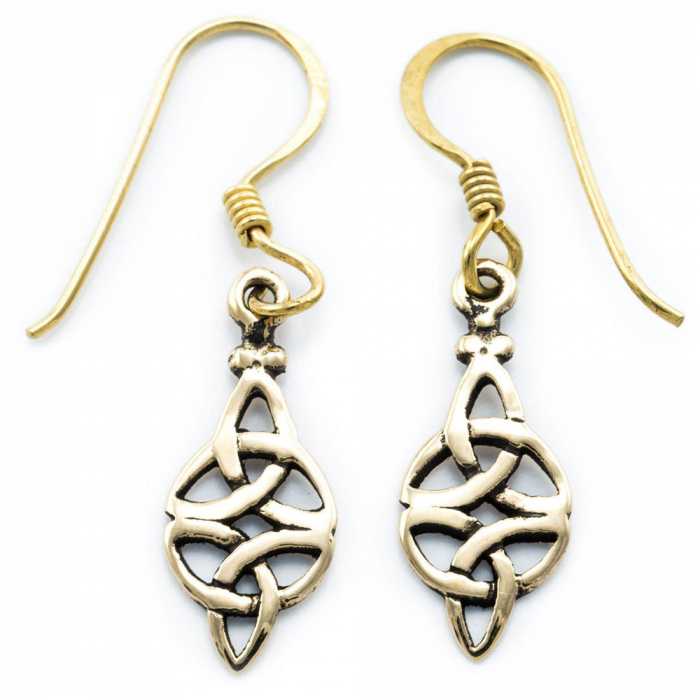 Ohrhänger, Ohrringe Keltische Polaritäten Bronze Skandinavische Ohrschmuck