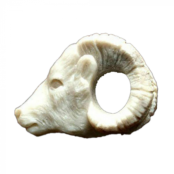 Knochenanhänger Widderkopf Anhänger Schmuck - Sonstige Tiere - 10x22mm