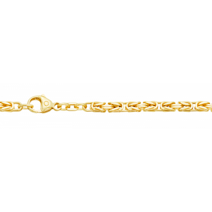 Goldkette Königskette Länge 21cm - Breite 3,2mm - 585-14 Karat Gold
