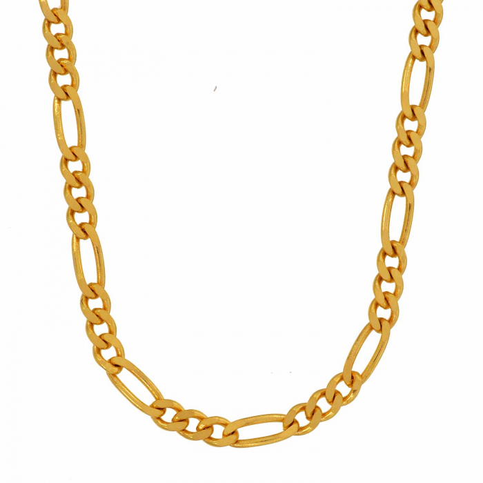 Goldkette Figarokette Länge 45cm - Breite 3,3mm - 585-14 Karat Gold