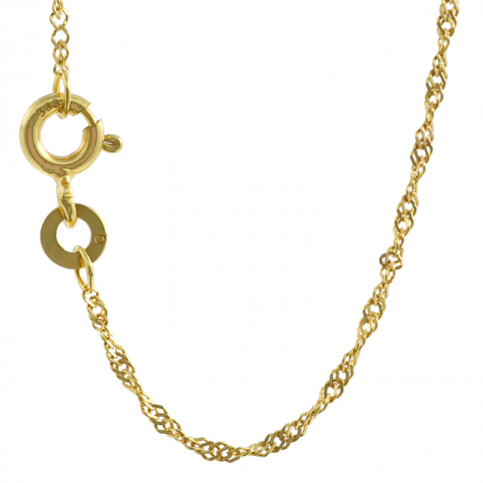 Goldkette Singapurkette Länge 50cm - Breite 1,2mm - 333-8 Karat Gold