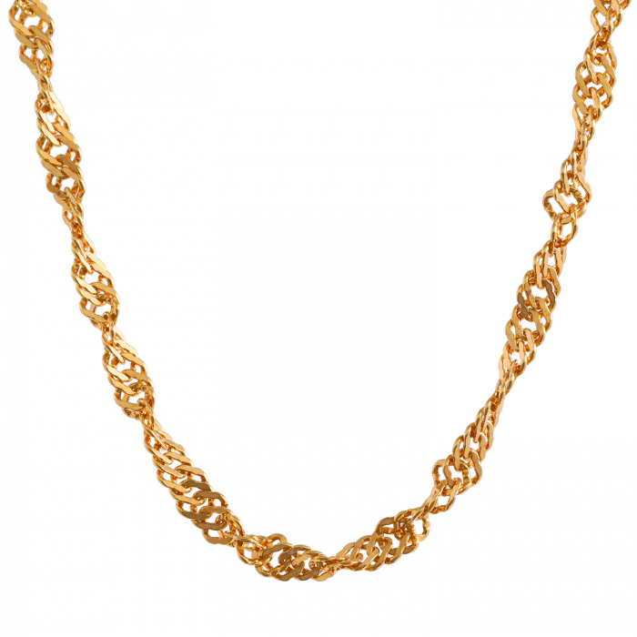 Goldkette Singapurkette Länge 50cm - Breite 1,4mm - 333-8 Karat Gold