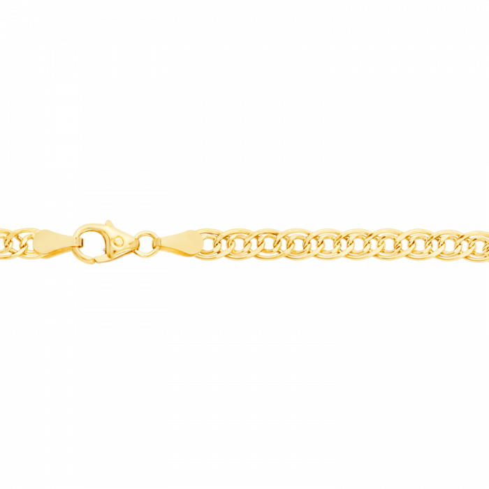 3,5 mm 50 cm 333 - 8 Karat Gold Armkette Zwillingspanzerkette massiv Gold hochwertige Goldkette 4 g