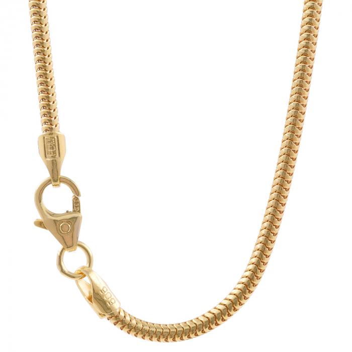 Goldkette Schlangenkette Länge 50cm - Breite 1,9mm - 585-14 Karat Gold