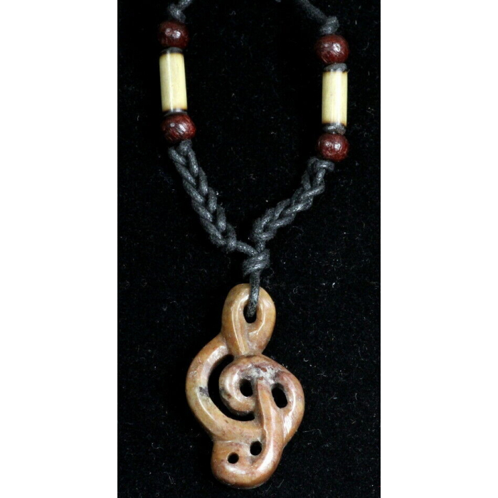Notenschlüssel Anhänger Speckstein Schmuck handmade handgemacht