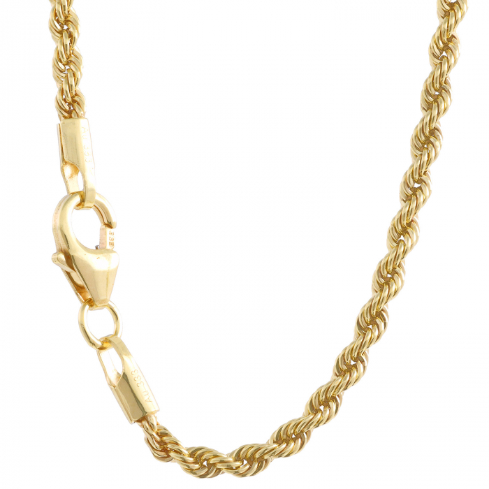 Goldkette Kordelkette Länge 45cm - Breite 2,1mm - 333-8 Karat Gold