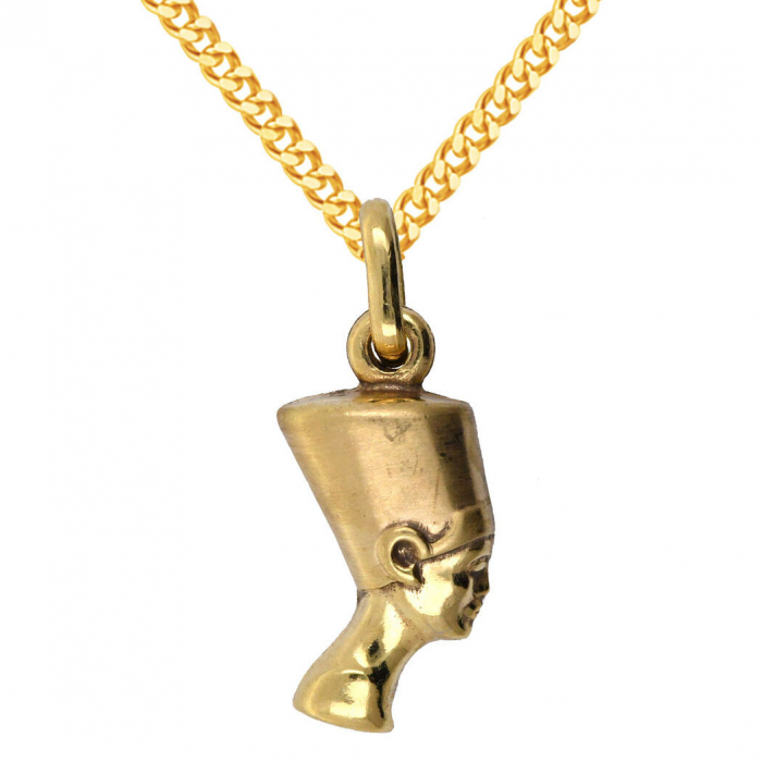 Anhänger Kleopatra 333 8 kt Gelbgold mit massiver Goldkette