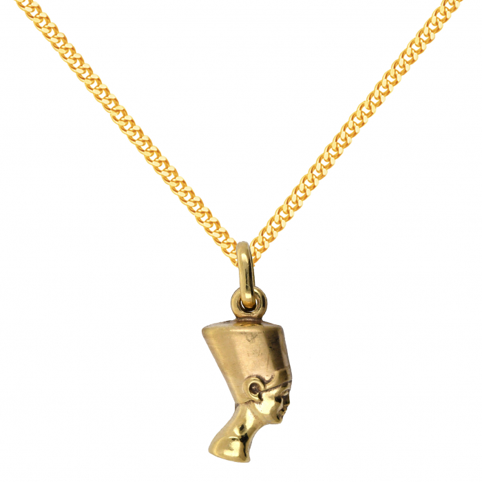 Anhänger Kleopatra 333 8K Gold mit massiver Goldkette