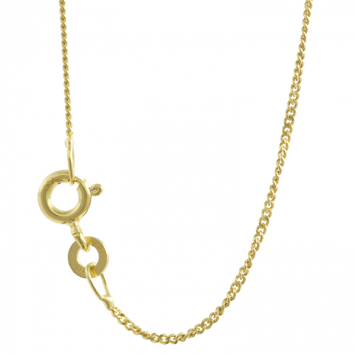Goldkette Echt 333 - 8 Karat Panzerkette 1,1 mm Gold Halskette - Juwelier Qualität - hochglanzpoliert und diamantiert - Made in Germany 