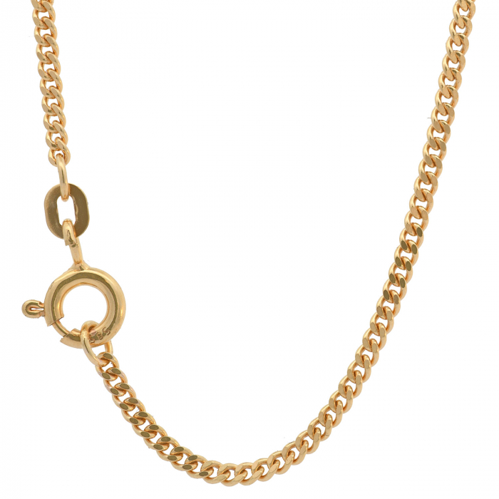 Goldkette Panzerkette Halskette Breite 1,7 mm massiv 585-14 Karat Gold