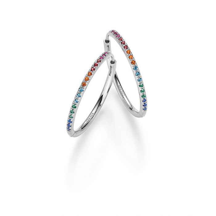 Creolen aus Silber mit Zirkonia
