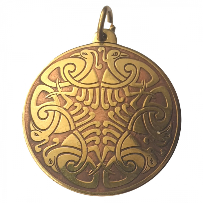 Der Seeadler Amulett Messing Kupfer Talisman 25mm