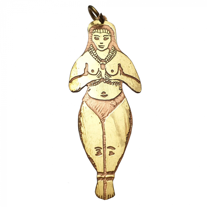 Inanna Sumerisch Messing Kupfer Talisman 50 x 21 mm
